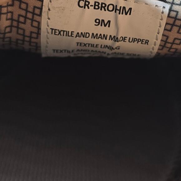 L Crown Vintage Brohm Boat Shoe Size 9 Mens Canvas Slip-on Taupe Tan Grey Preppy - Picture 9 of 9